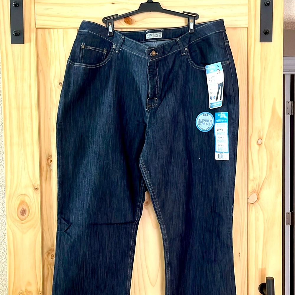 Riders Lee plus 20w L slender stretch new with tags dark denim jeans (c)